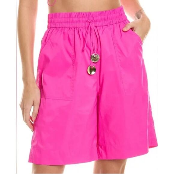 STAUD Jeter Recycled Taffeta Shorts Bermuda Relax Women's M - Picture 1 of 14
